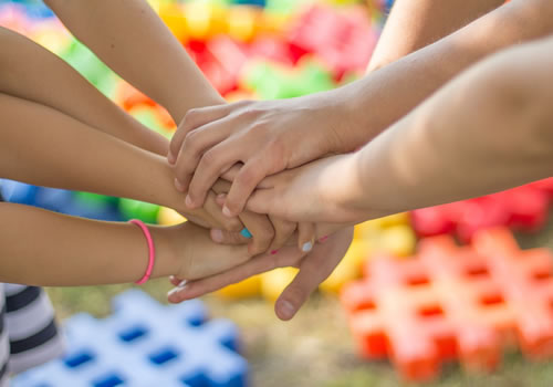 playgroup hands together